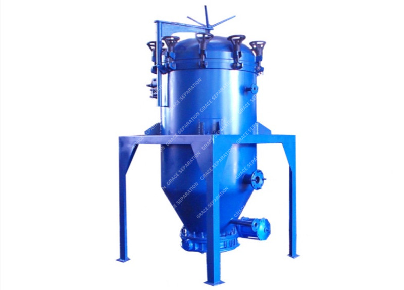 Vertical pressure leaf filter