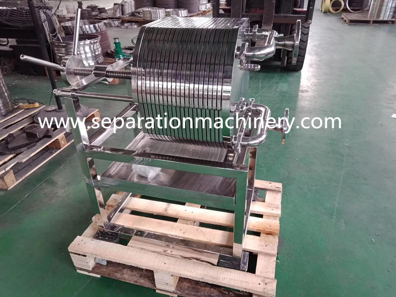 Sanitary Stainless Steel Plate Frame Filter press For Cosmetic Perfume Liquid Filtration