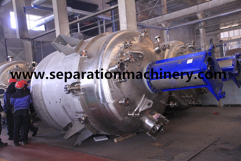 Pharmaceutical Chemical Stainless Steel Stirred Tank Reactor Vessel With Mixer