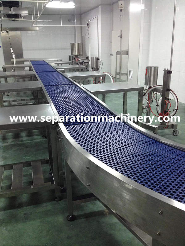 Flexible Swerve Turning Automatic Plastic Modular Belt Conveyor