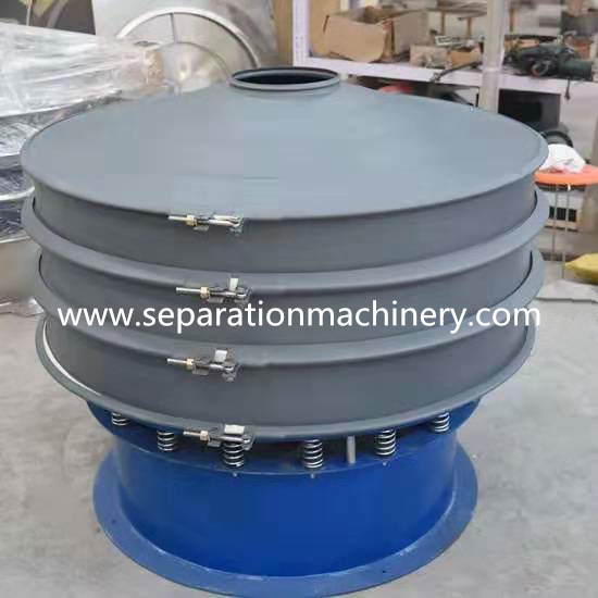 Q235A Carbon Steel Rotary Vibrating Screen Is Used For Resin And Coating Screening In The Chemical Industry