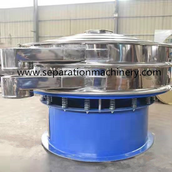 Q235A Carbon Steel Rotary Vibrating Screen Is Used For Resin And Coating Screening In The Chemical Industry