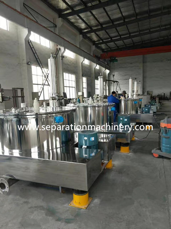 PGZ 1600 Scraper Bottom Discharge Centrifuge Hemp Oil Liquid Solid Separator