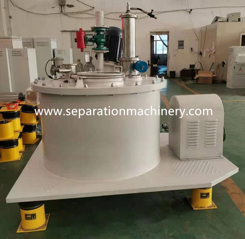 PGZ 1600 Scraper Bottom Discharge Centrifuge Hemp Oil Liquid Solid Separator