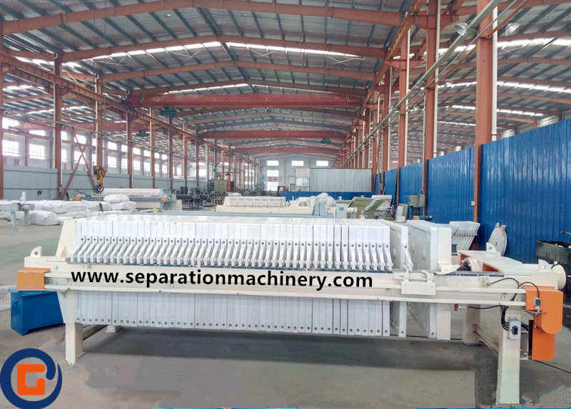 Custom Factory Wastewater Treatment Plant Automatic Hydraulic Slurry Filter Press