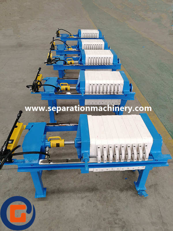 Hydraulic Chemical Filter Press Machine And Manual Jack Press Filter