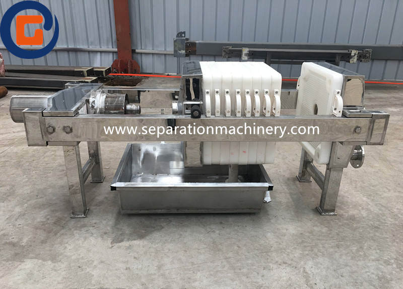 Stainless Steel Filter Press Used In Southeast Asia