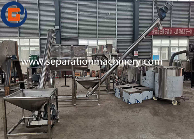 Food Spiral Hopper Powder Screw Conveyor Used With Packing Machine