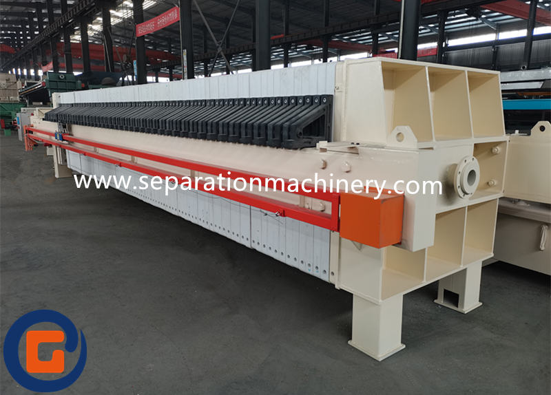 Automatic Sludge Dewatering Filter Press Used For Paper Pulp Sewage Sludge