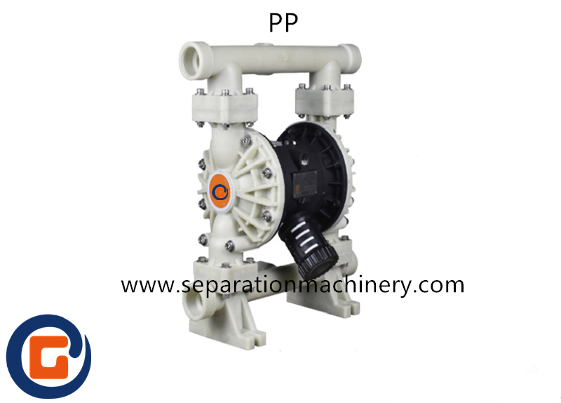 PP Pneumatic Double Diaphragm Pump Used For Chemical Solvents And Electroplating Solution