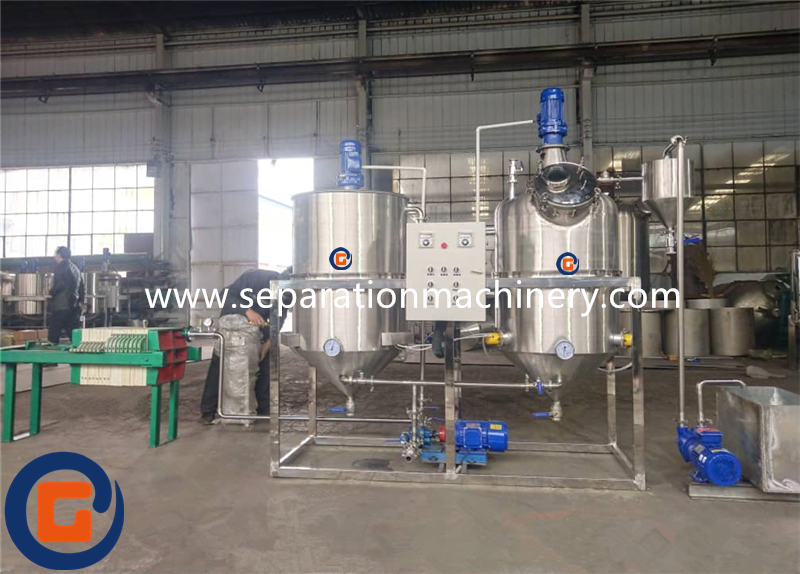 Edible Oil Refining Machine Cooking Oil Refining Mill Equipment