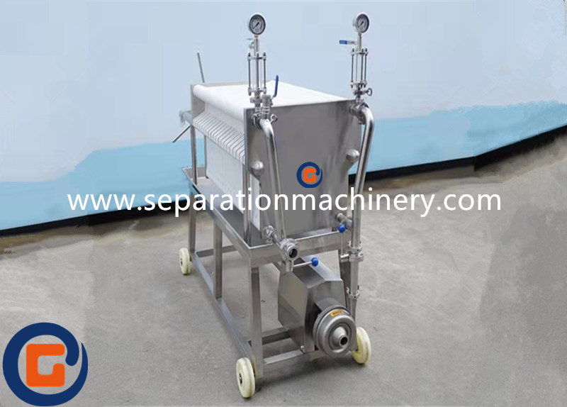 Fine Filtration Filter Press With PP Plate For Beverages Industry