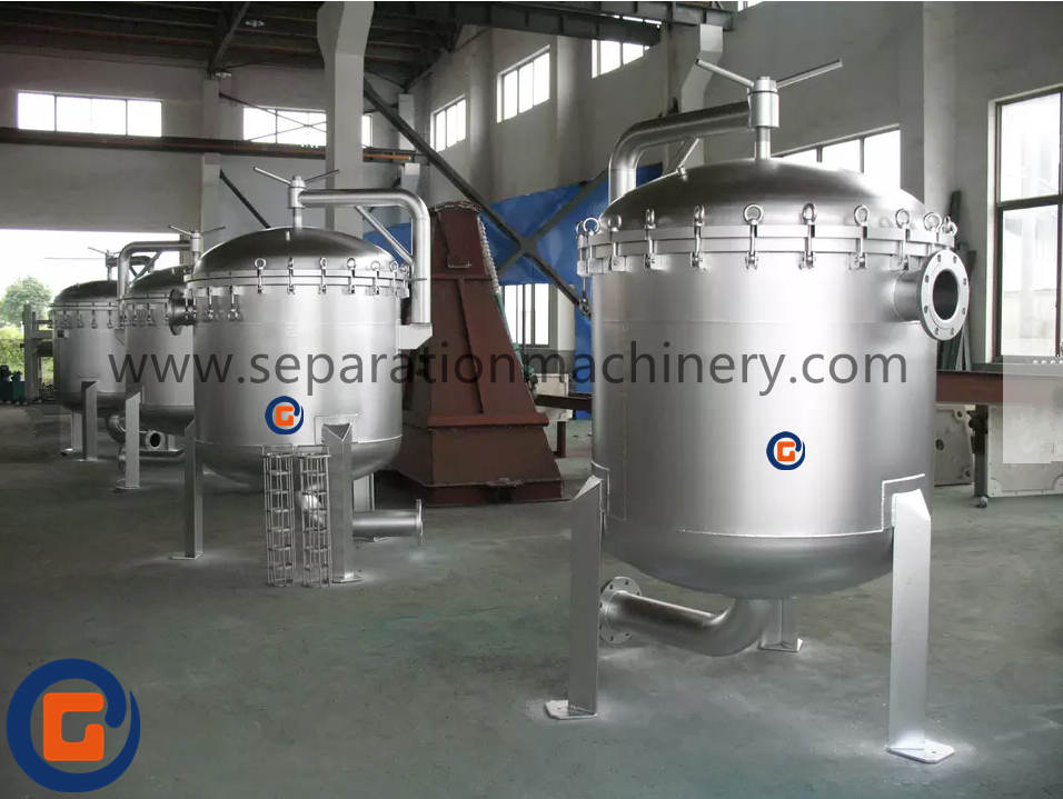 Industrial Stainless Steel Liquid Solid Separator Water Juice Wine Multi Bag Filter Housing