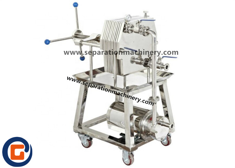 Stainless Steel Plate Frame Filter For Milk Juice Beer Oil Filtration