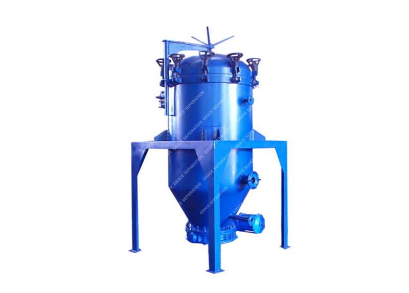 Vertical pressure leaf filter