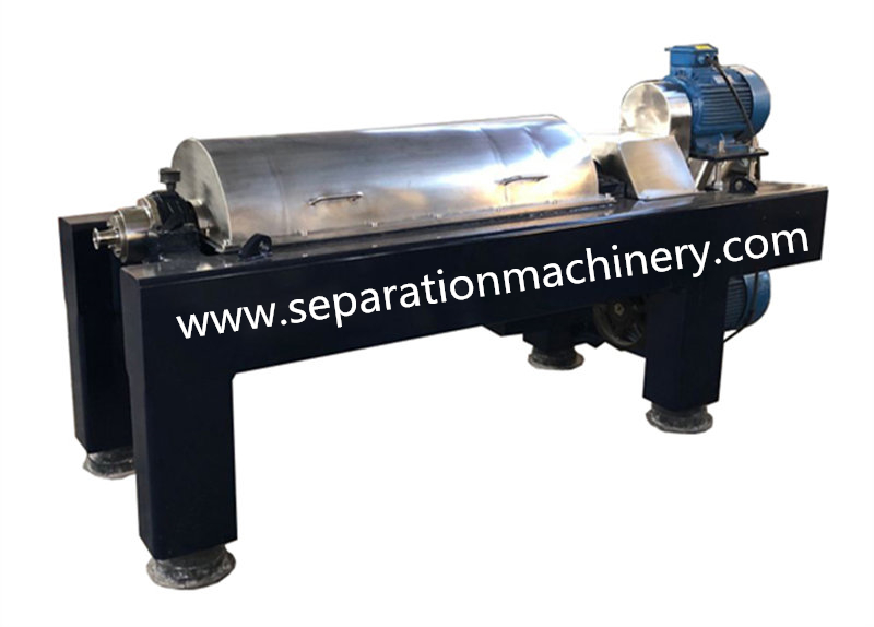 Horizontal Screw Discharge Palm Oil Separator Olive Oil Extraction