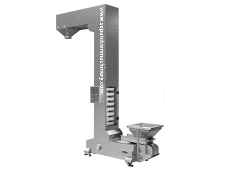 Automatic Vertical Z Bucket Elevator Conveyor For Wheat Corn Grains