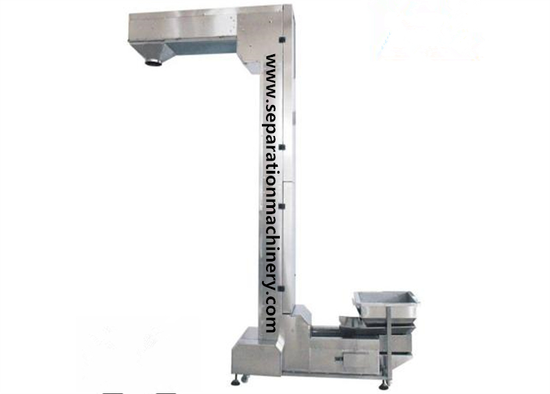 Z Shaped Bucket Conveyor Elevator Used In Food Industry