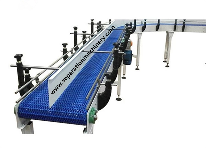 Food Grade Plastic Conveyor Belt Modular Curved Modular Belt Conveyor