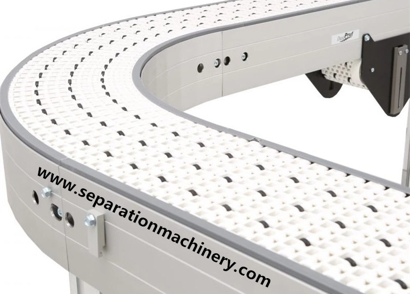 Flexible Swerve Turning Automatic Plastic Modular Belt Conveyor