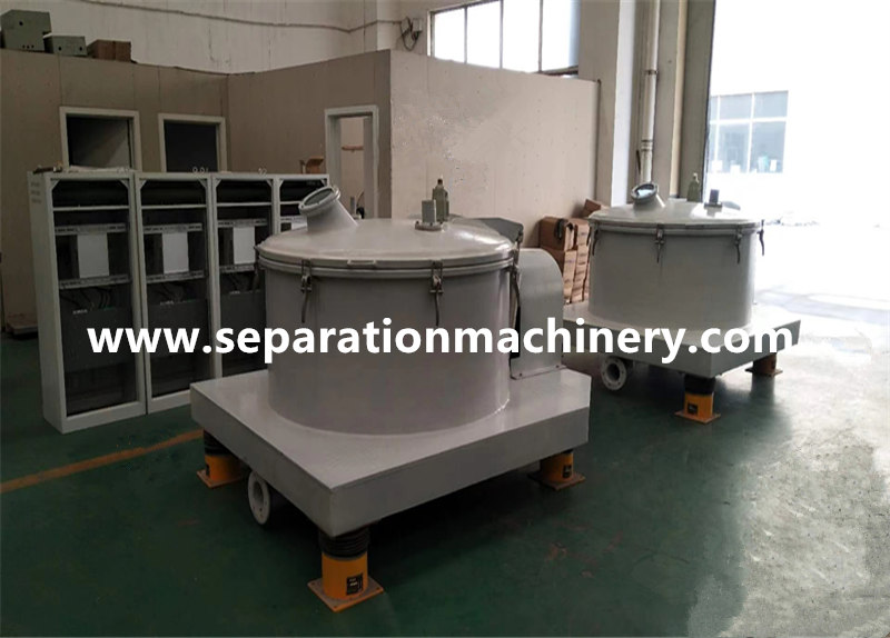 PD 1250 Pharmaceutical Industry Use Flat Plate Basket Filter Plastic Lining Centrifuge
