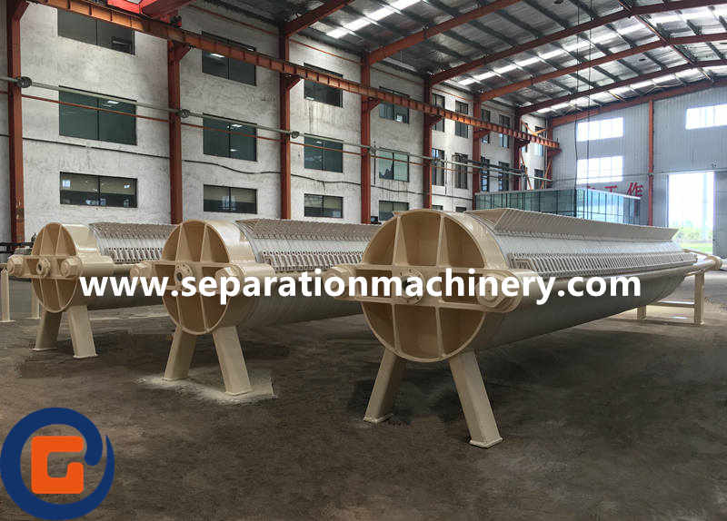 Round Plate Filter Press For Clay And Ceramic Sludge Dewatering