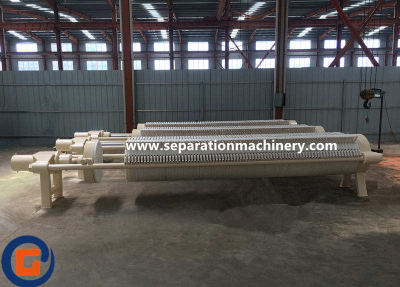 Round Plate Filter Press For Clay And Ceramic Sludge Dewatering