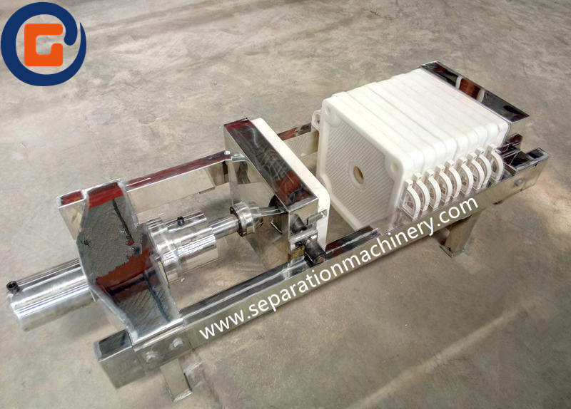 Mini small scale SS Filter Press Used For Pharmaceutical And Chemical Industry 