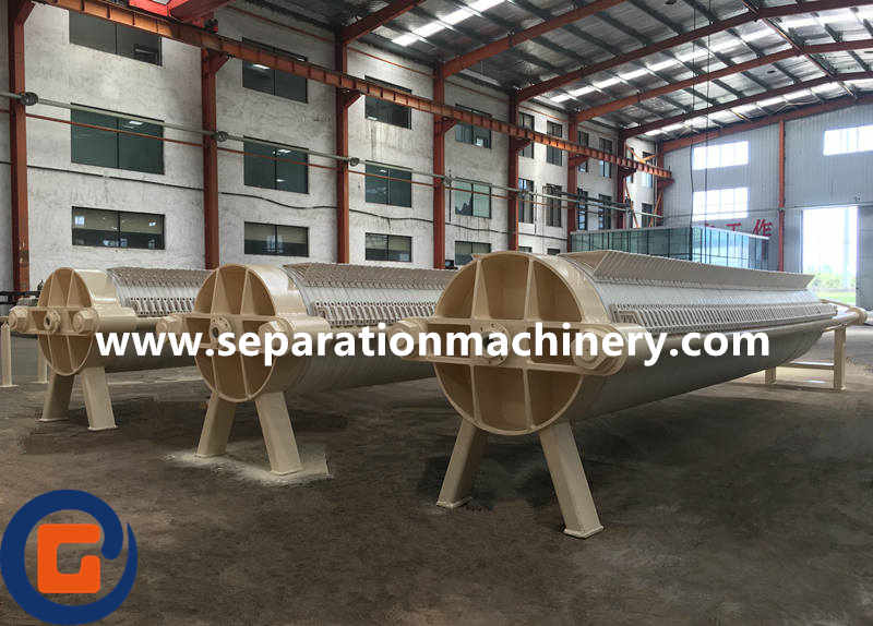 Clay Kaolin Ceramics Stone Industry 800 Round Plate Circular Filter Press