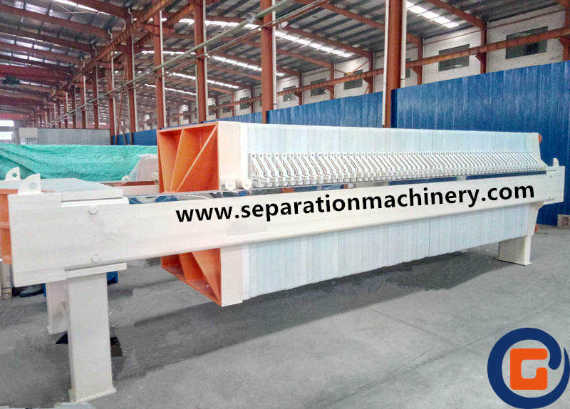 Semi-automatic wastewater treatment filter press