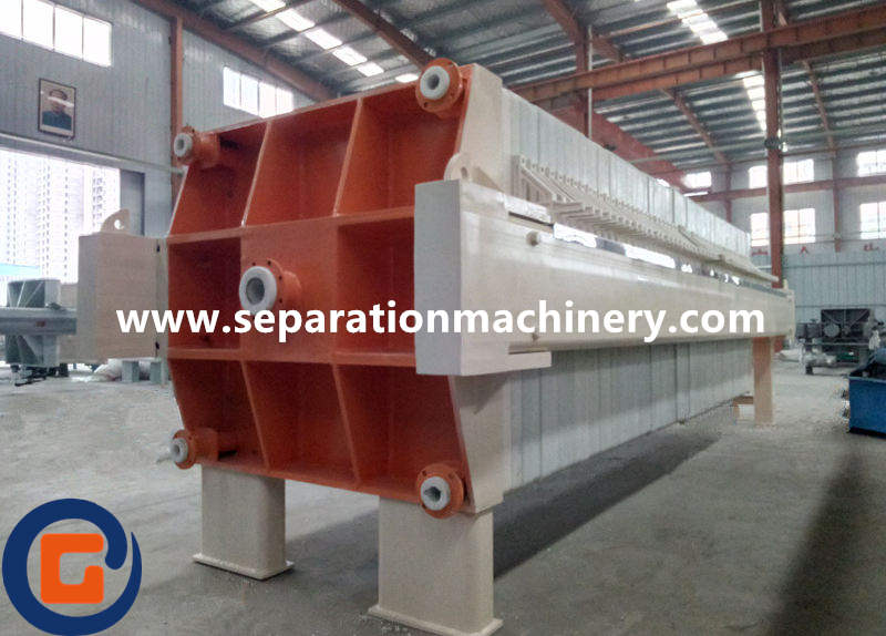 Semi-automatic wastewater treatment filter press