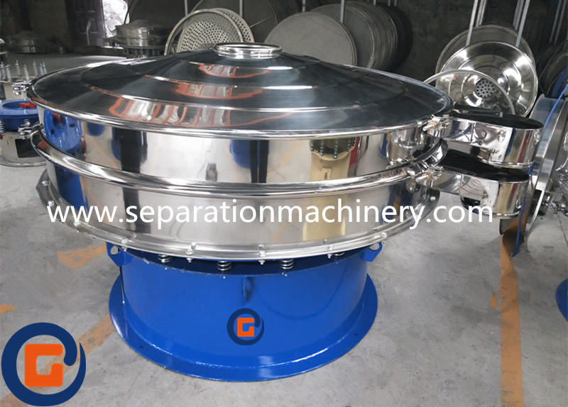 Rotary Round Screener Coffee Screening Machine Vibratory Sifter Vibrating Screen Sieve