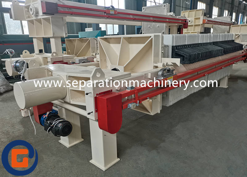 Automatic Sludge Dewatering Filter Press Used For Paper Pulp Sewage Sludge 