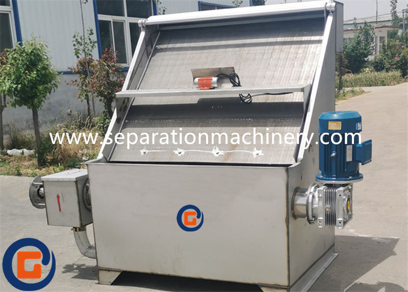 Inclined screen Farm Manure Separator cow dung manure dewatering machine