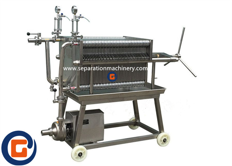 Fine Filtration Stainless Steel Plate Frame Filter Press For Pharmaceutical Chemical