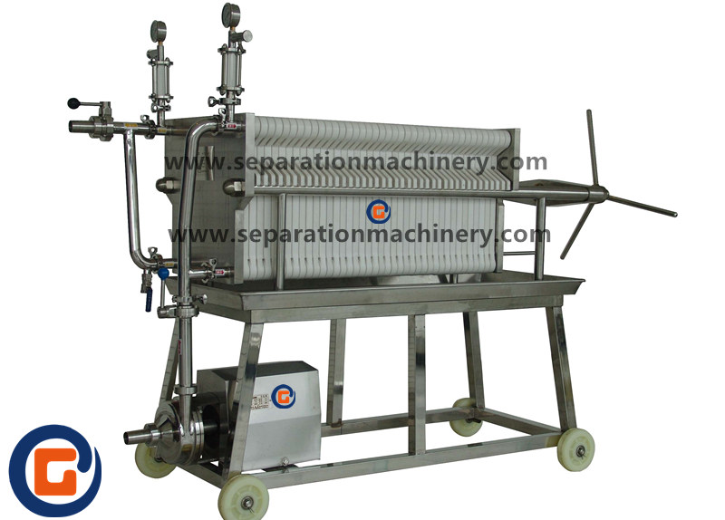 Fine Filtration Stainless Steel Plate Frame Filter Press For Pharmaceutical Chemical