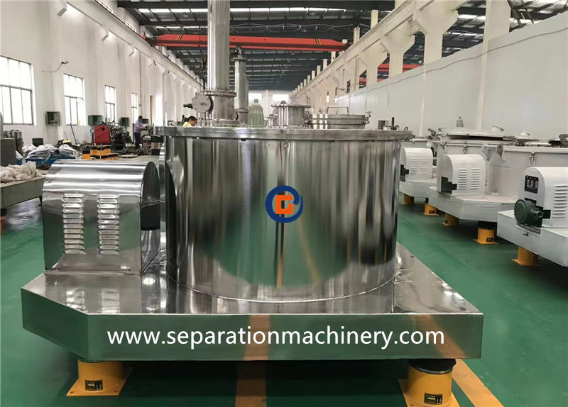 PGZ600 Scraper Bottom Discharge Centrifuge Is Used In Pharmaceutical Plants