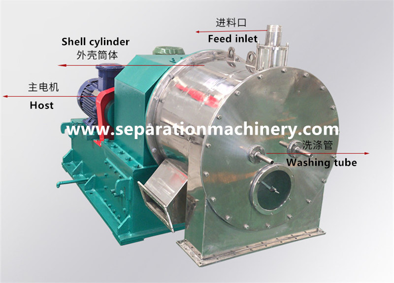 Two Stage Piston Pusher Salt Centrifuge Chemical Industry HR500 Pusher Centrifuge